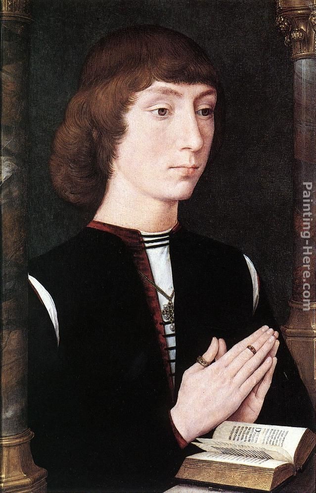 Hans Memling Young Man at Prayer